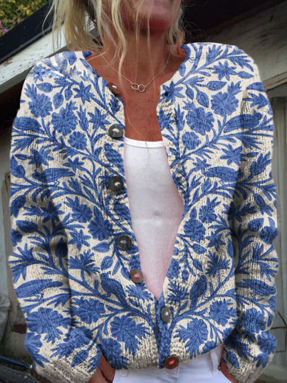 Dam Klänning Blommig Elegant Polyester för Vardag och Fest-1