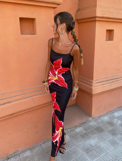 Dam Sommarklänning Luftig Design 100% Bomull Eleganta Festklänningar-1