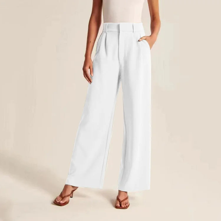 Variant image for Damernas Bredbenbyxor Elegant Antistatisk Material-1