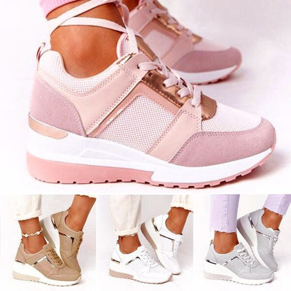 Herr Sneakers Andningsbar Mesh Design Komfortabla Skor-3