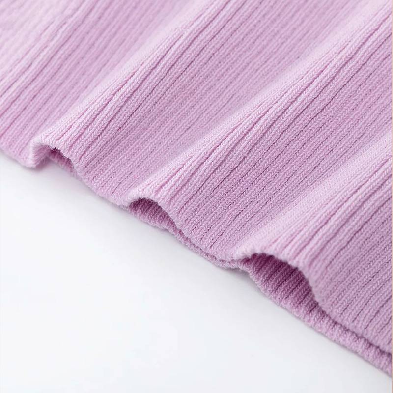 Kvinnors T-Shirt Kortärmad Randig Polyester Akryl-6