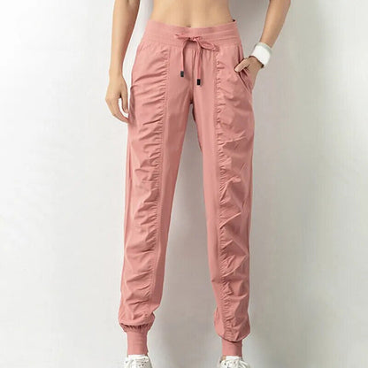 Dam Vandringsbyxor Slim Fit Elastisk Midja Andningsbara Material-4