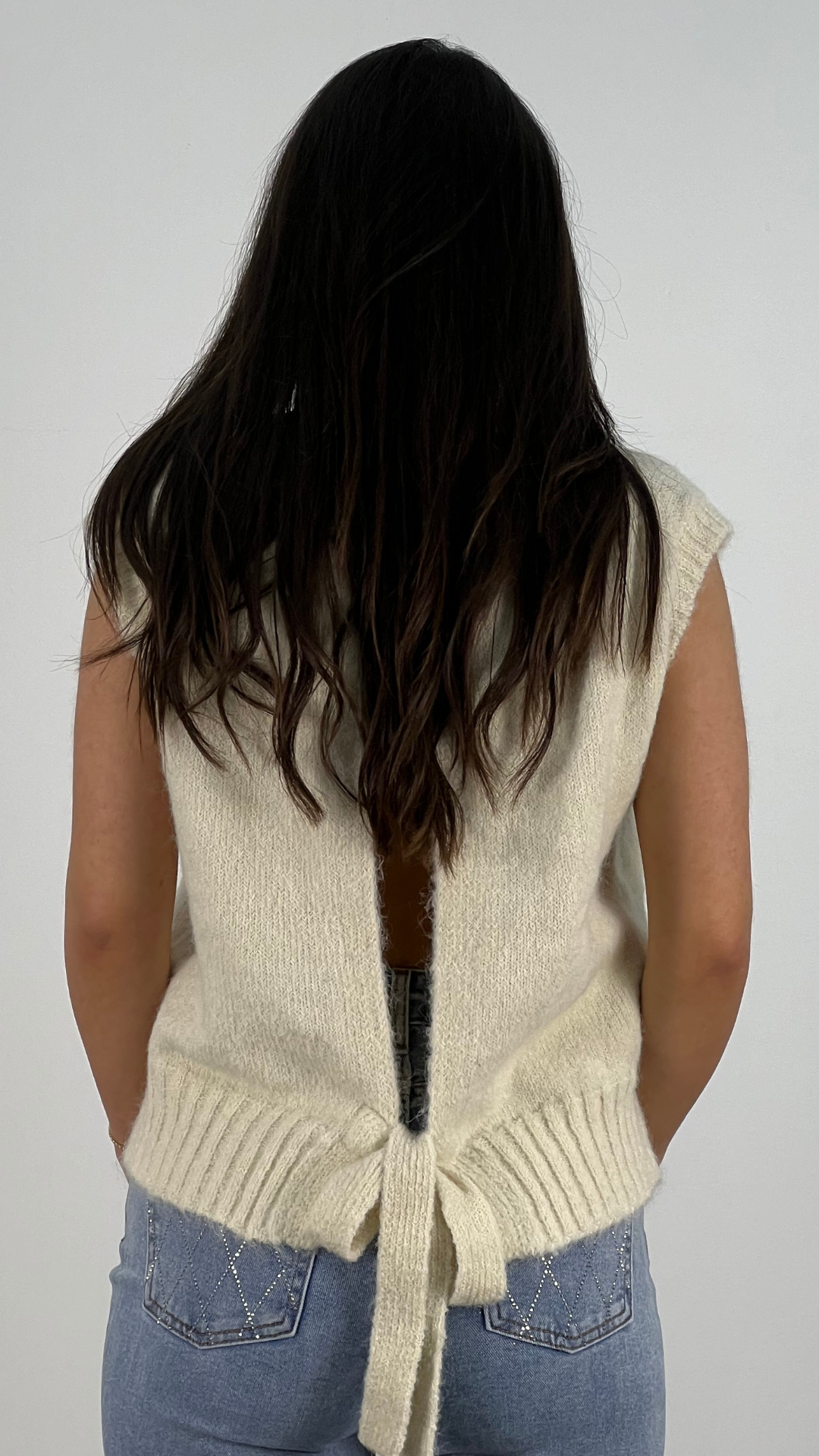 Unisex Pullunder Trendig Viskosblandning-3