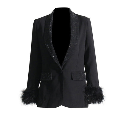 Kvinnors Kostym Elegant Polyester-1