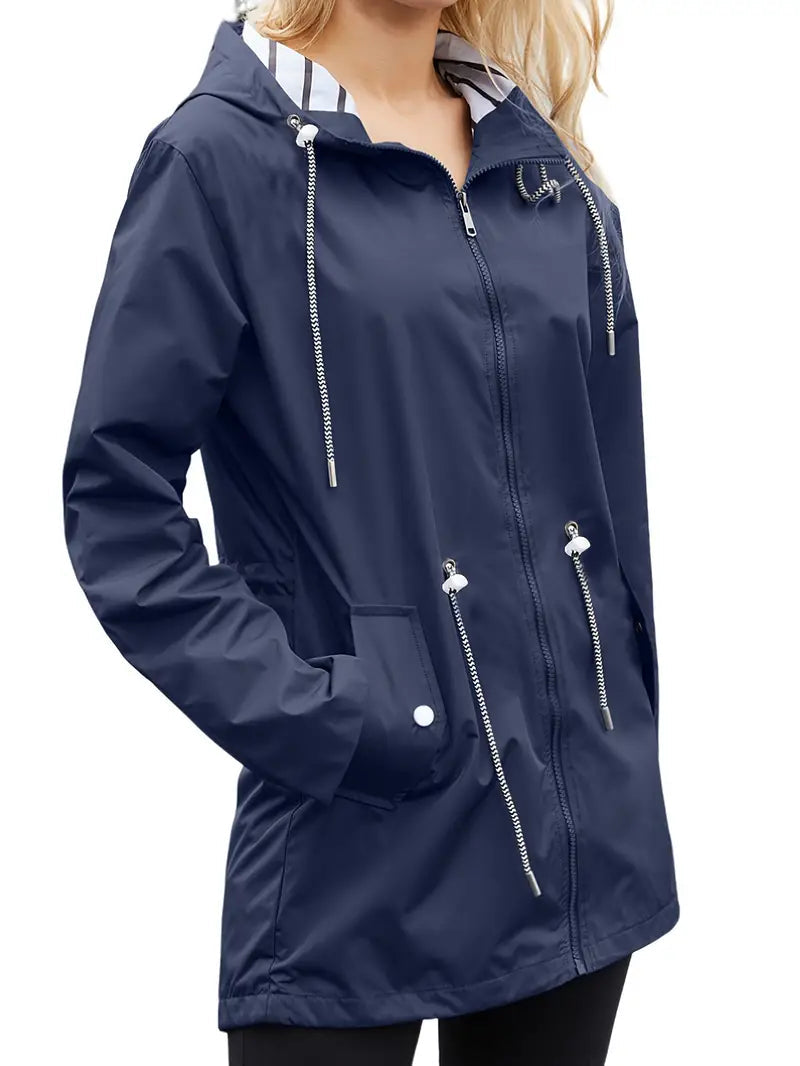 Damjacka Zip-Up med Foder för Kalla Höst- och Vinterdagar-2