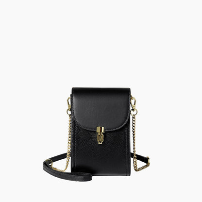 Dam Axelväska Veganläder Elegant Justerbar Rem Kompakt 18,5 cm 8