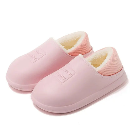 Dam Tofflor Plysch Bekväma och Varma Slip-On Design-5