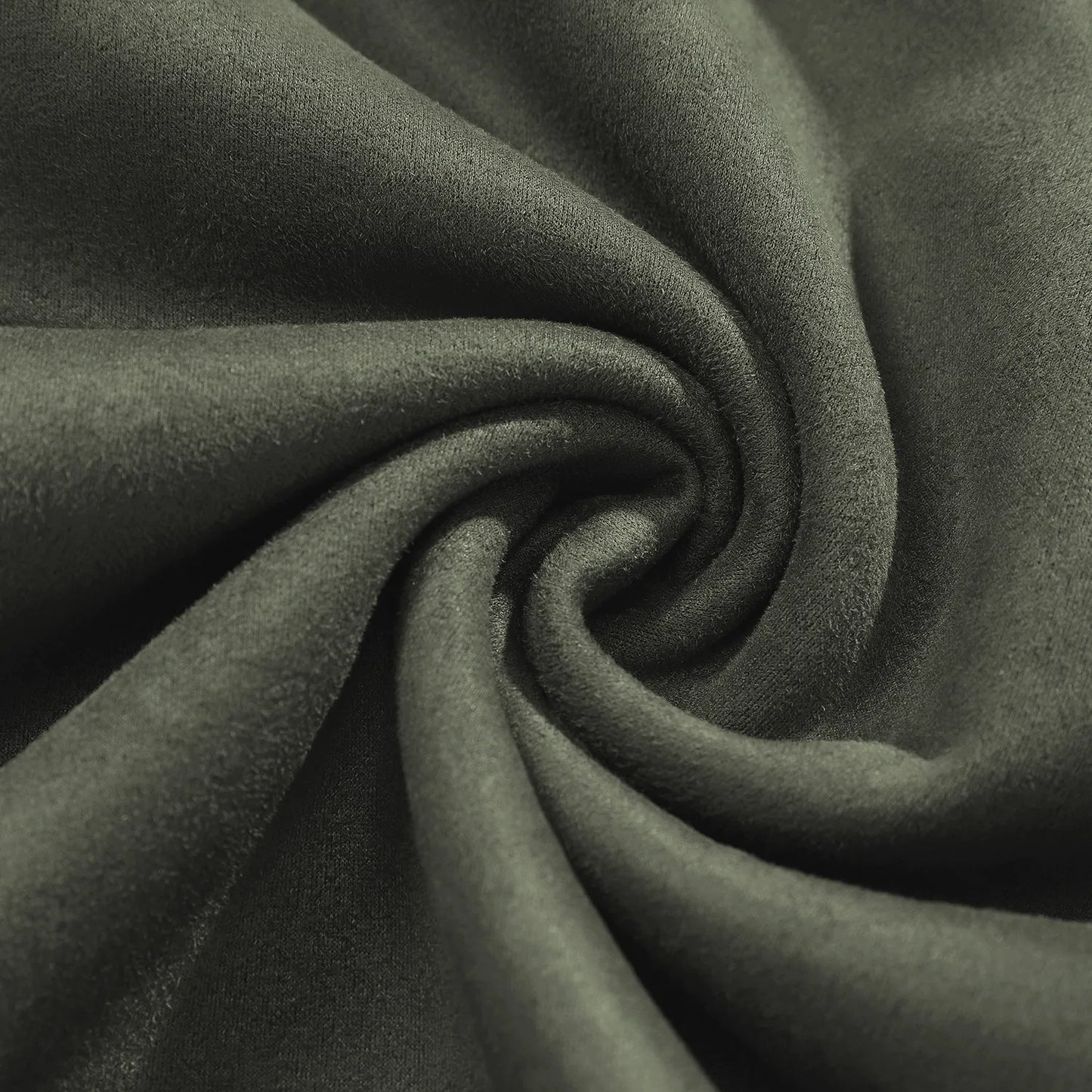 Herr Tröja Långärmad Rund Halsringning Mocka-4