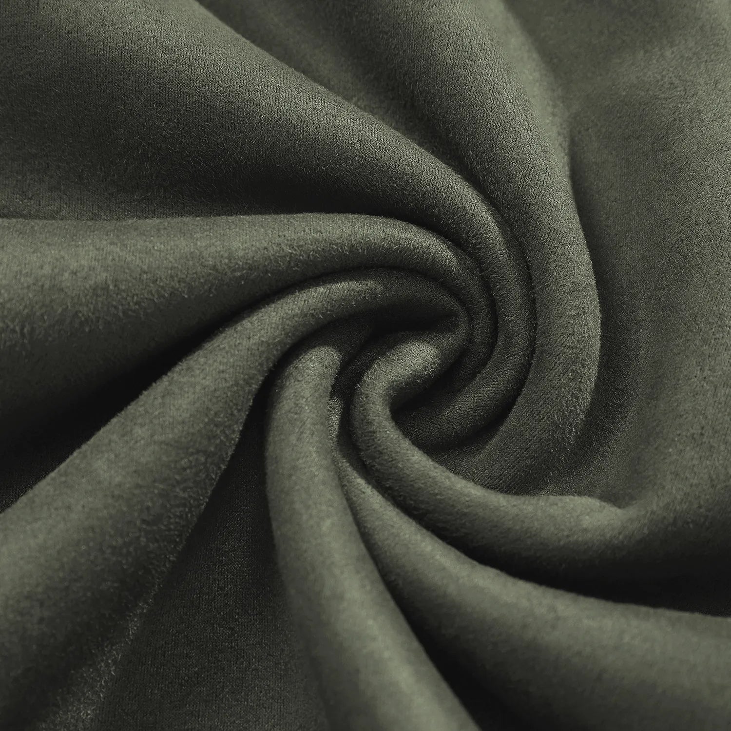 Herr Tröja Långärmad Rund Halsringning Mocka-4