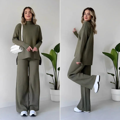Dam Joggingkostym Hoodie och Byxor Mjukt Material-4