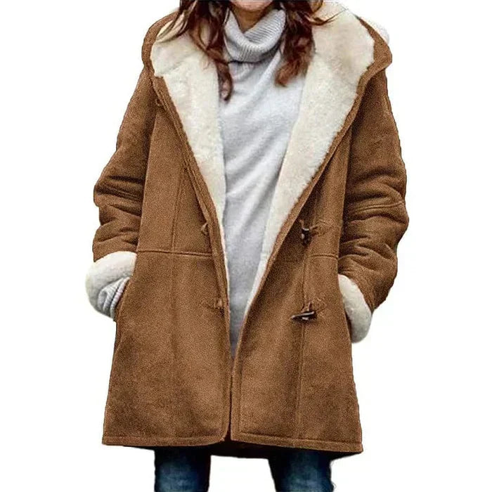 Variant image for Dam Hoodie Avslappnad Kashairstoff Polyester-49