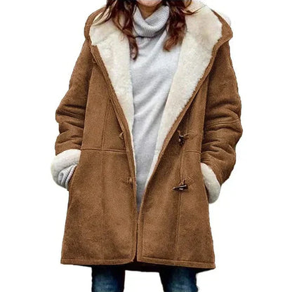 Variant image for Dam Hoodie Avslappnad Kashairstoff Polyester-49