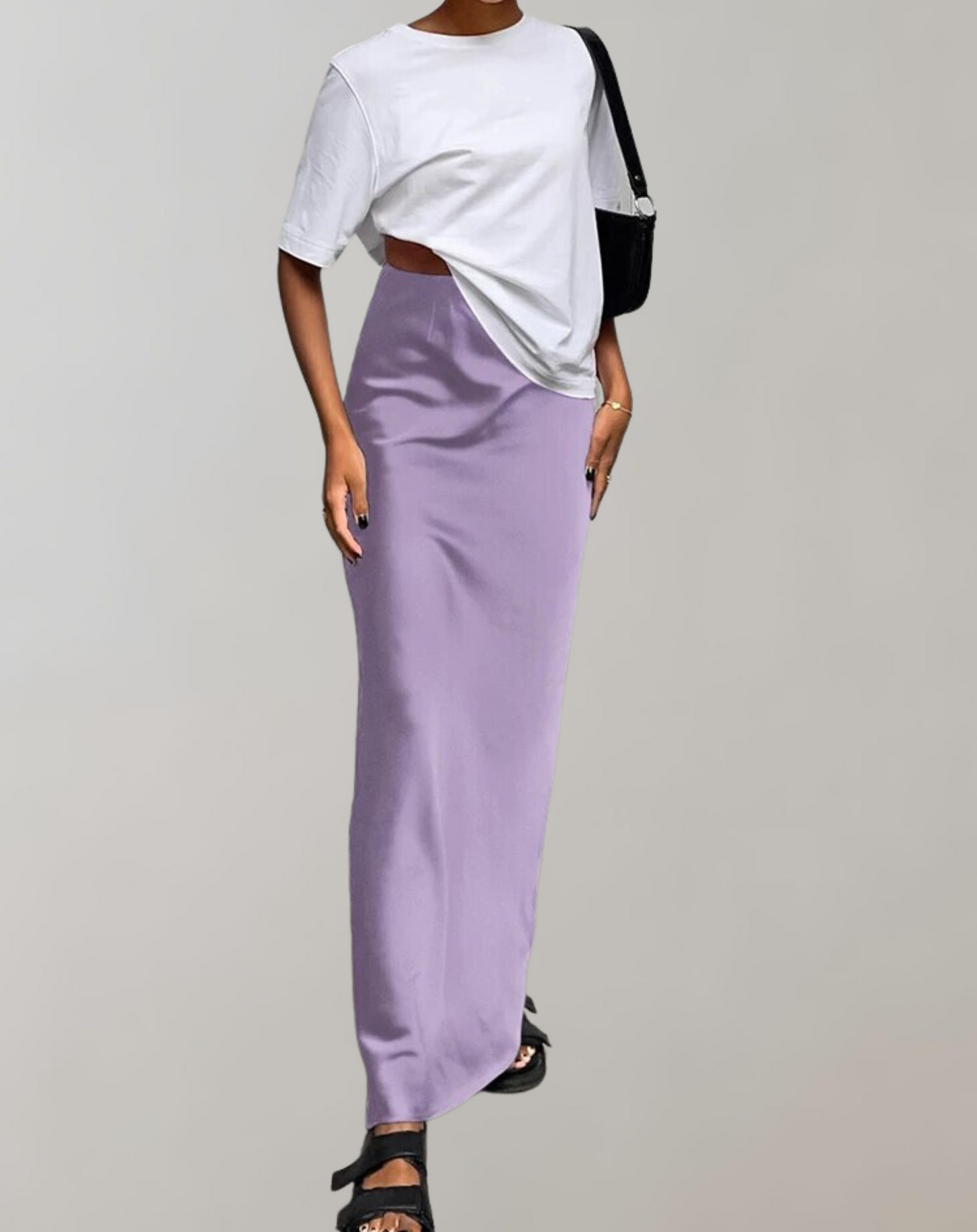 Variant image for Dam Trumpetkjol Satin Högmidjad Elegant-16