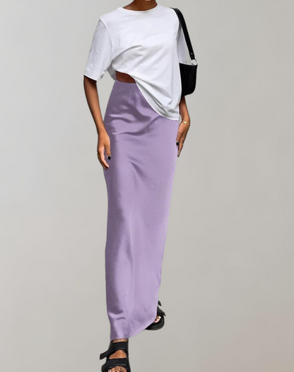 Variant image for Dam Trumpetkjol Satin Högmidjad Elegant-16