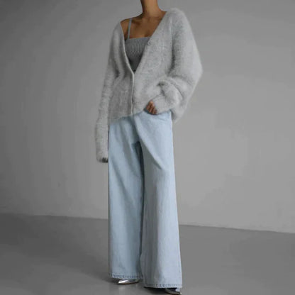 Dam Loungewear Mysig Couture i Högkvalitativt Kashmirmaterial-6