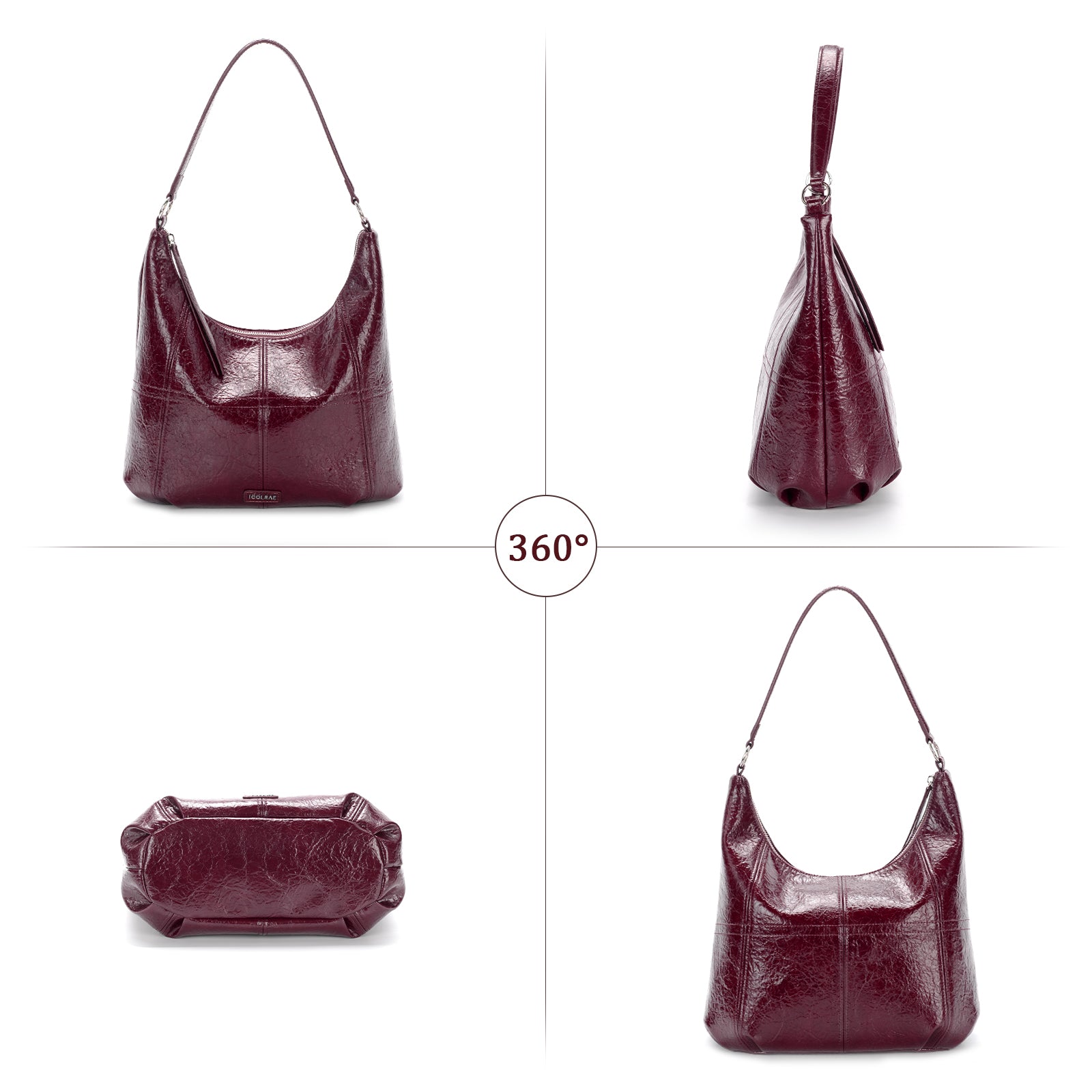 Dam Väska Vardaglig PU-läder Rymlig Design-4