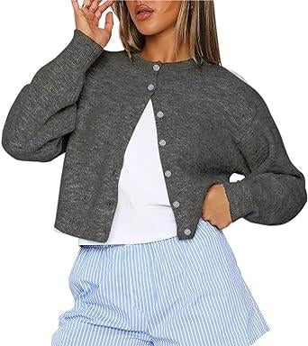 Kvinnors Långärmad Tröja i Färgglad Akrylblandning – Mjuk och Bekväm, Perfekt för Lager och Avslappnade Tillfällen 15