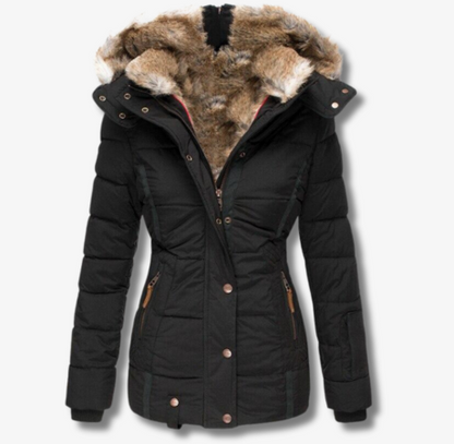 Damjacka Vinterjacka Modern Design Isolerad Polyester-1