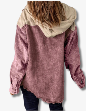 Damjacka Vintage Retro Stil Högkvalitativt Tyg-5
