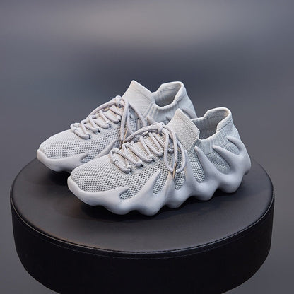 Variant image for Dam Sneakers Flammönster Andningsbart Fly Woven Tyg-19