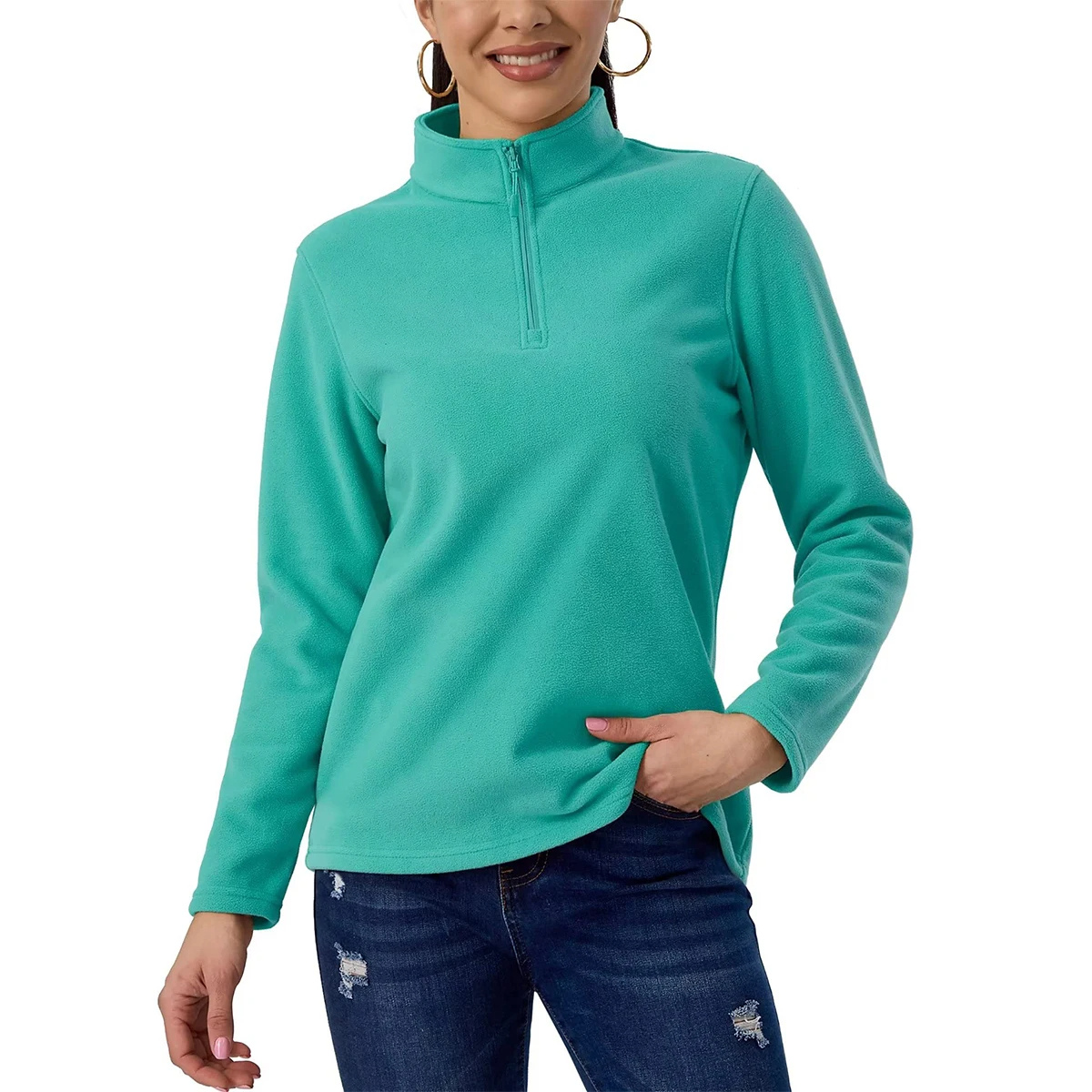 Variant image for Herr Fleeceväst Kort Blixtlås Mjuk Polyester för Utomhusaktiviteter-41