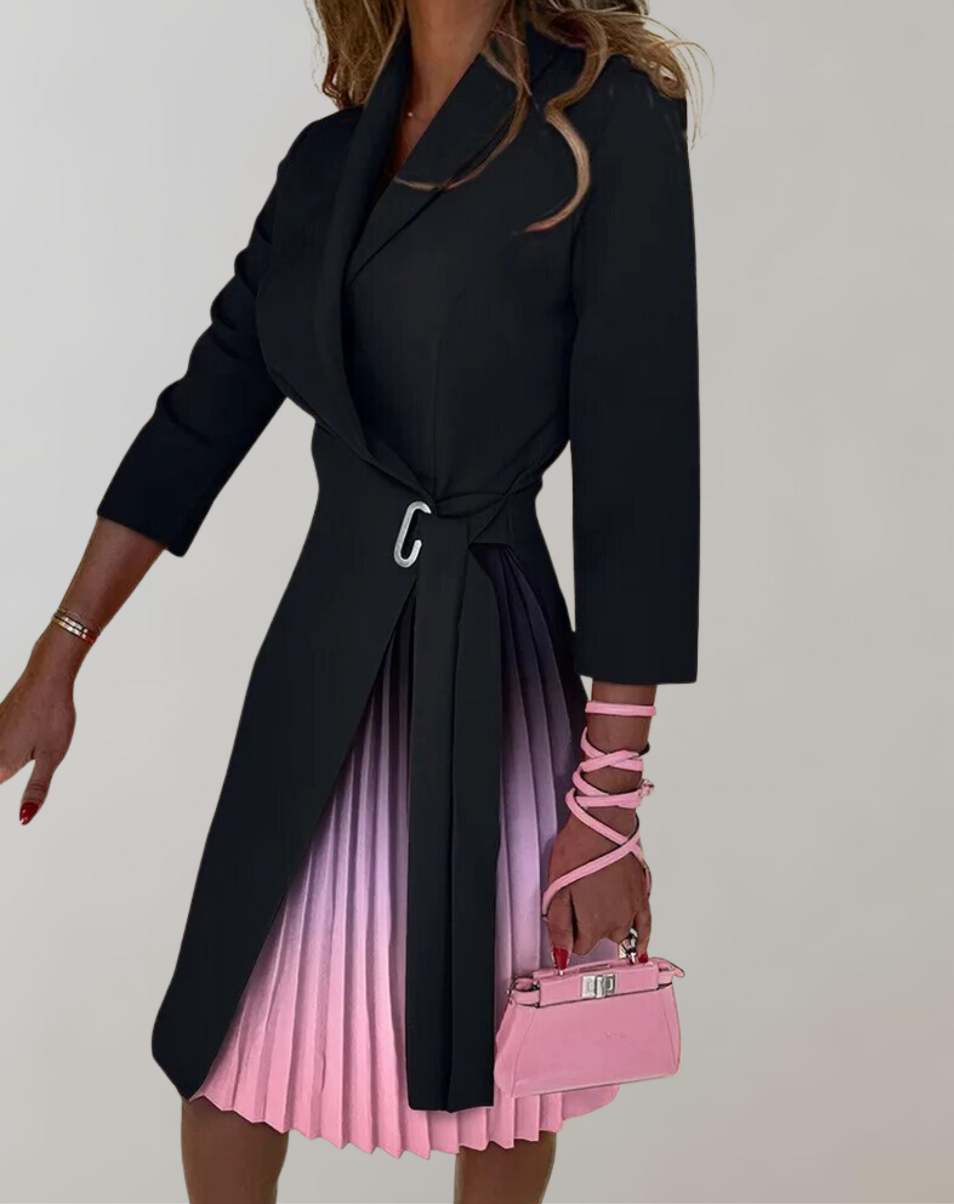 Fina Dam Klänningar A-linjeformad Med Unikt Tryck Högkvalitativt Tyg-2