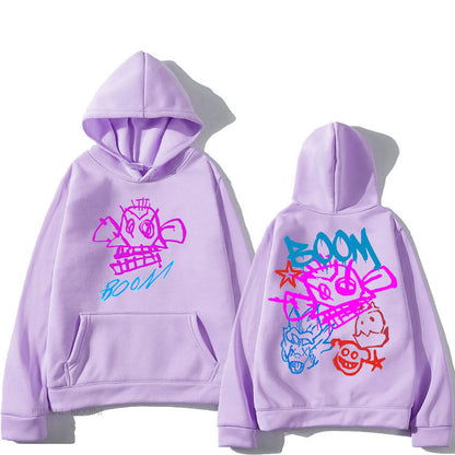 Variant image for Unisex Hoodie Arcane Jinx Tecknad Design Polyester-49