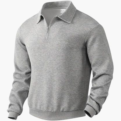 Variant image for Herr Zip-up Tröja Geometrisk Design Polyester Avslappnad Passform-7