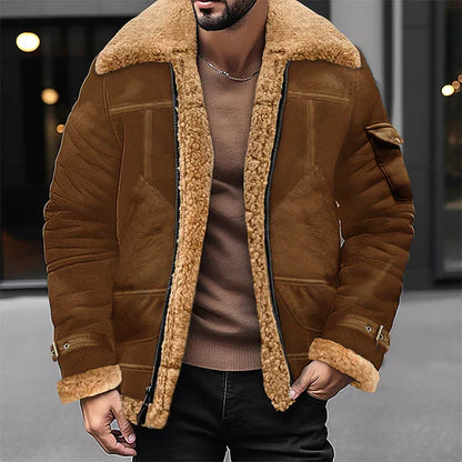Herrjacka Sherpa Vinter Robust Material-3