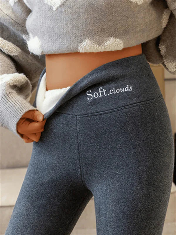 Damleggings Hög Midja Polyester och Bomull-1
