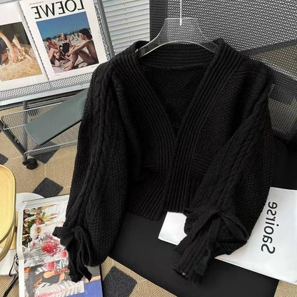 Dam Kofta Lång Mjuk Stickad Tidlös Design 4