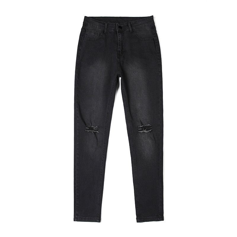 Herr Slim-Fit Pennbyxor Urban Stil Högkvalitativ Bomull-2