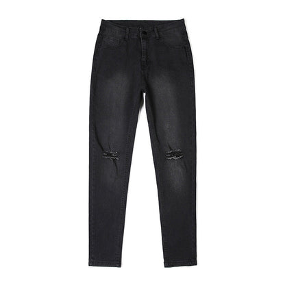 Herr Slim-Fit Pennbyxor Urban Stil Högkvalitativ Bomull-2