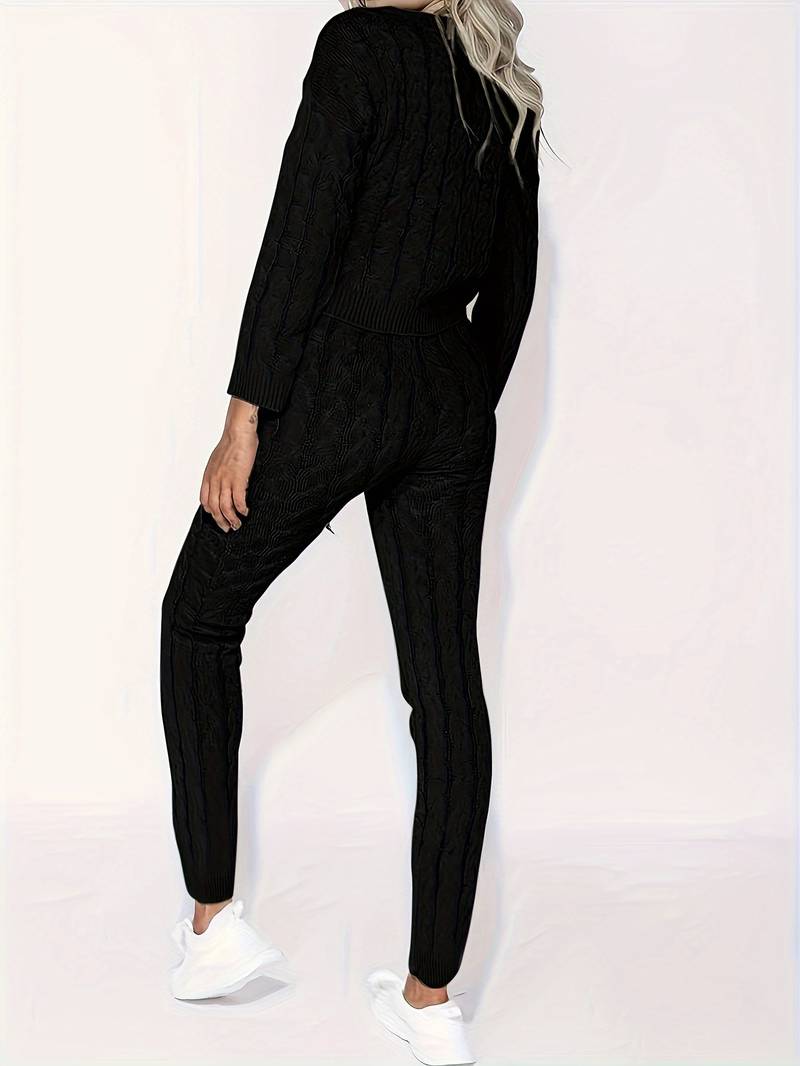 Avslappnad Husdräkt för Dam i Mjuk Polyesterblandning – Chic Design och Komfortabel Passform, Flera Storlekar 3