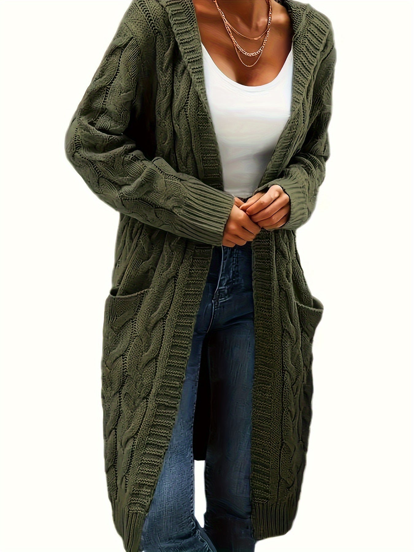Variant image for Vinterjacka Dam Avslappnad Polyester Med Fickor-41
