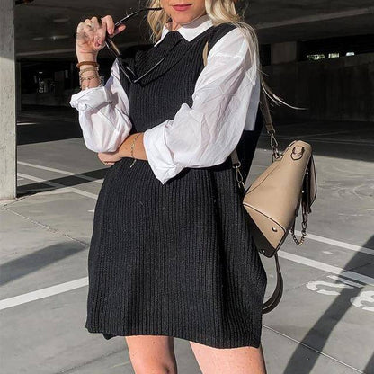 Variant image for Dam Stickad Tröja Löst O-hals Akryl-2