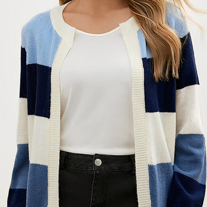 Dam Kofta Färgblockad Avslappnad Mjuk Blandning 5