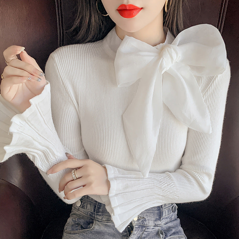 Variant image for Kvinnors Tröja Klockhylsor Tjockt Material-3