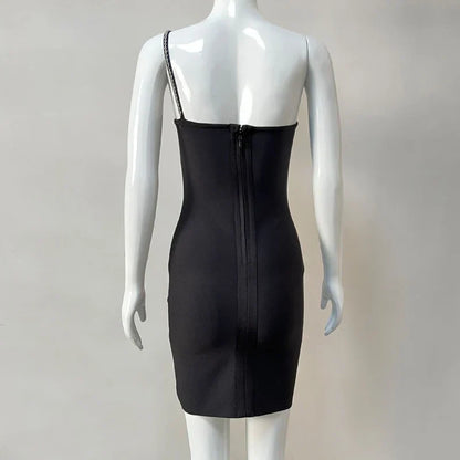 Dam Miniklänning Knälängd Spaghetti Band Rayon Spandex-3