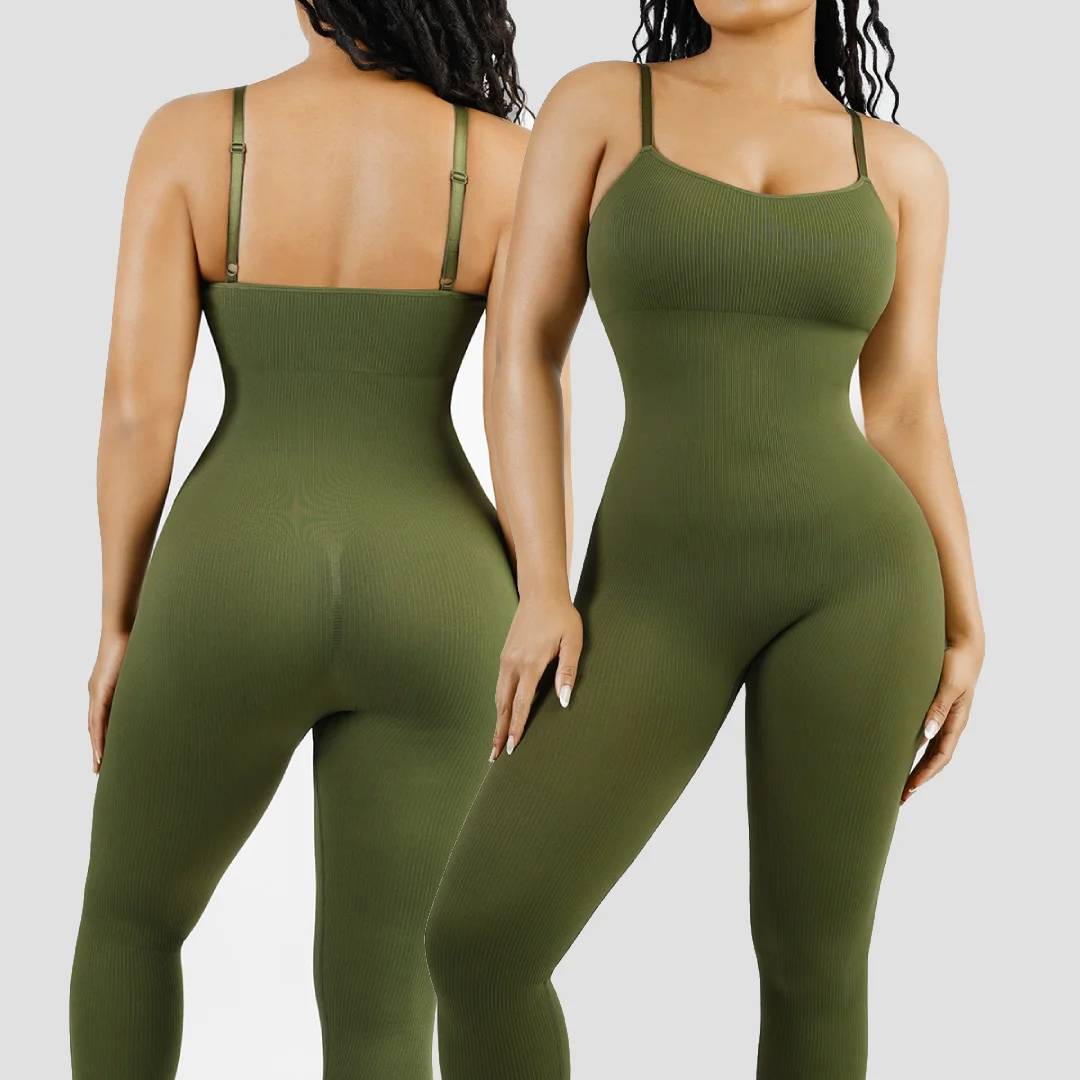 Dam Jumpsuit Rökfylld Nylon Spandex-5
