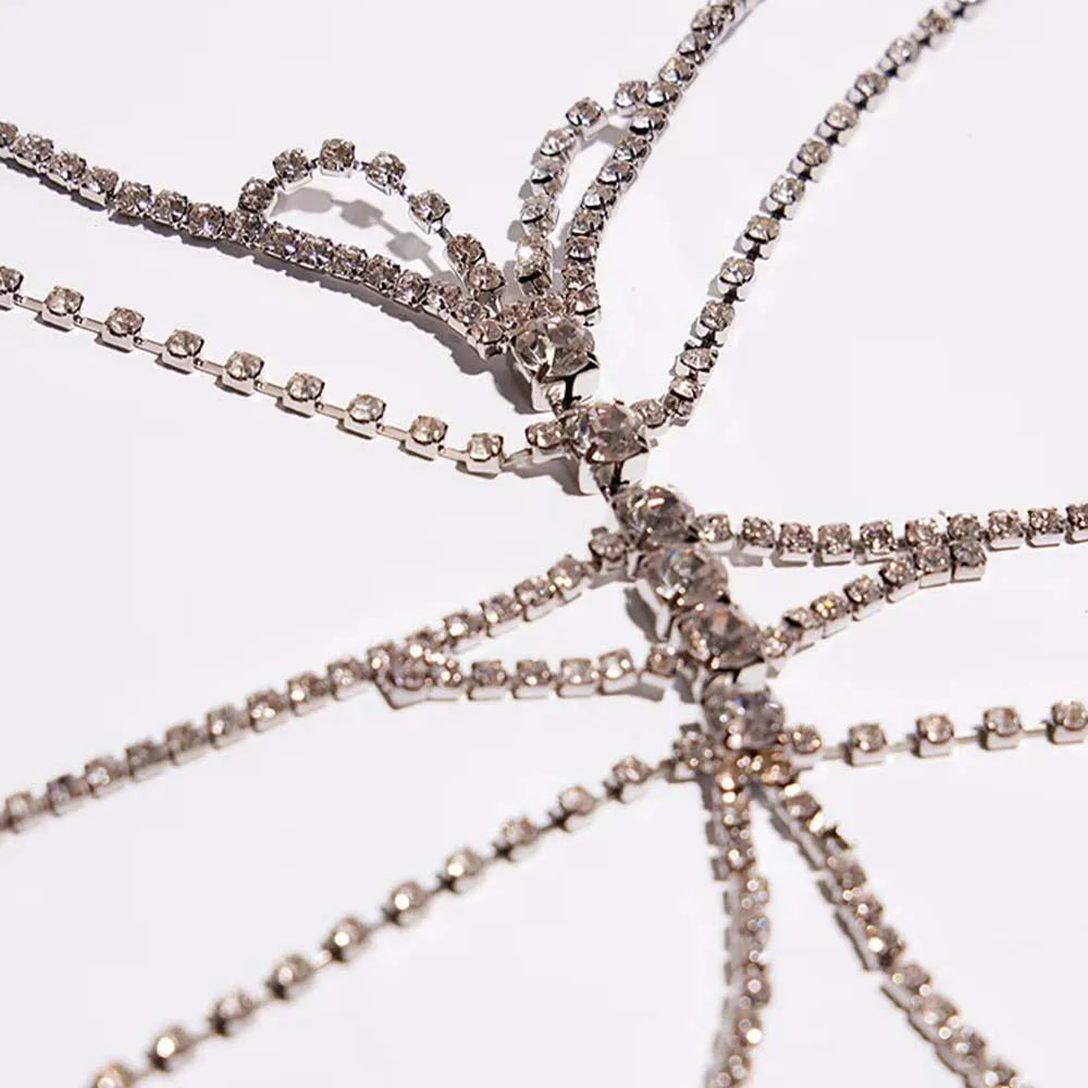 Kvinnors Kroppsmycken Geometrisk Design Koppar med Rhinestones 4