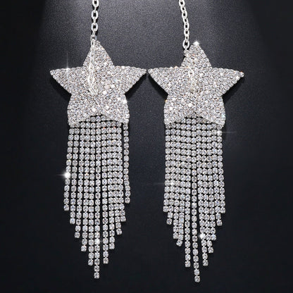 Kvinnors Kroppsmycken Geometrisk Design Koppar Rhinestone-5