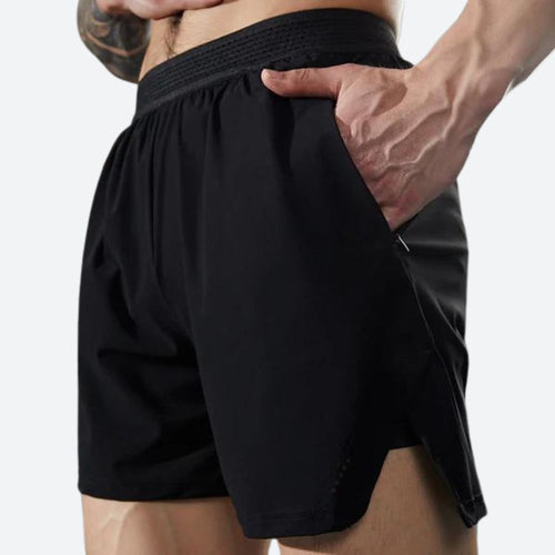 Herr Shorts Sportiga Tvådelad Set Polyester-1