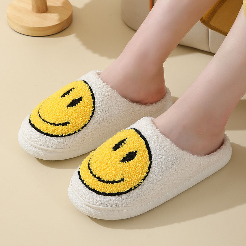 Variant image for Herrtofflor Plyschfleece Med Smiley Mönster och Vadderad Sula-21