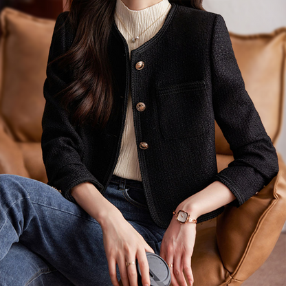 Damjacka Kort Modern Stil Tweed-6