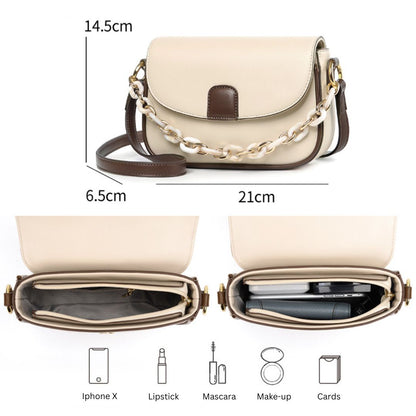 Dam Crossbody Väska Veganskt Läder Justerbar Rem Rymlig Interiör 6