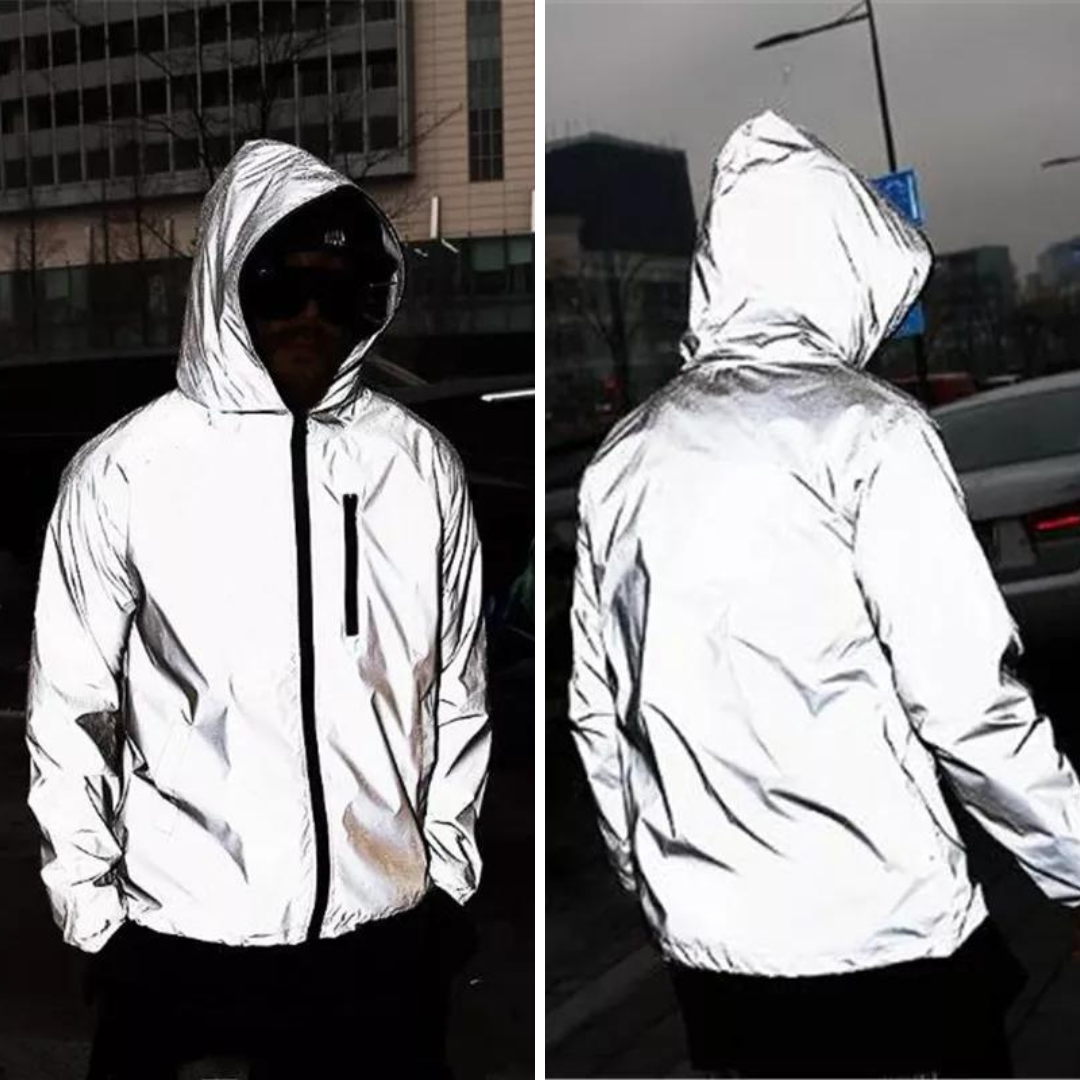 Damjacka Reflekterande Vindjacka Polyester Vatten- och Vindtät 6