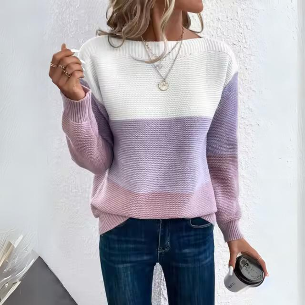 Damer Stickad Kofta Tjock Mjuk Ull-3