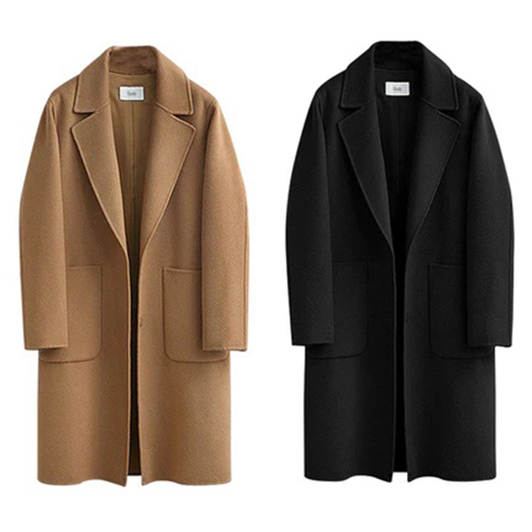 Dam Kappa Lång Elegant Högkvalitativt Tyg-2