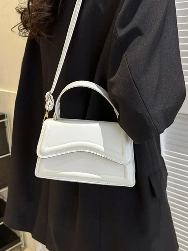 Dam Axelväska Elegant Syntetisk Rymlig Design för Vardag och Fest 3